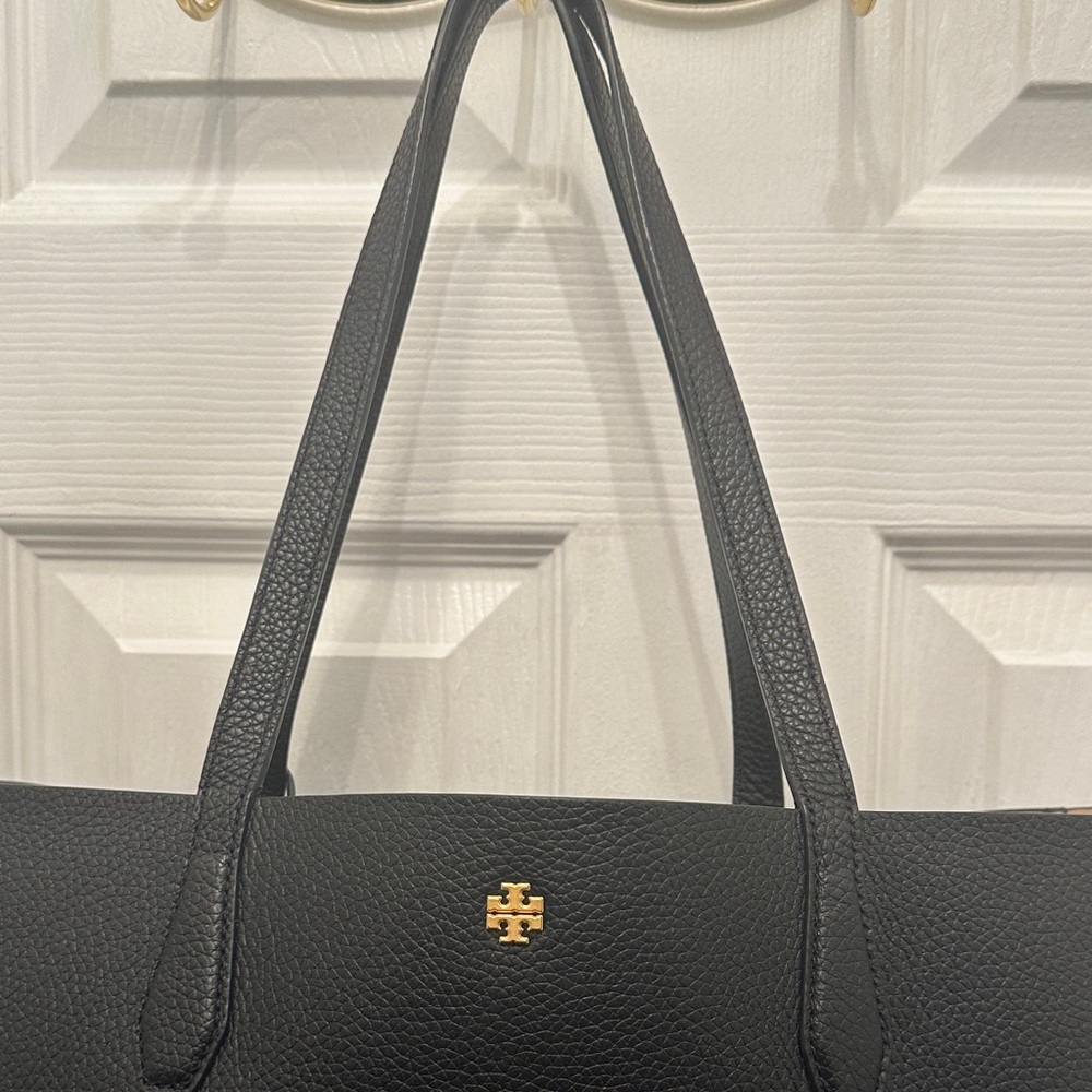 Tory Burch Black Leather Tote - Picture 2 of 12
